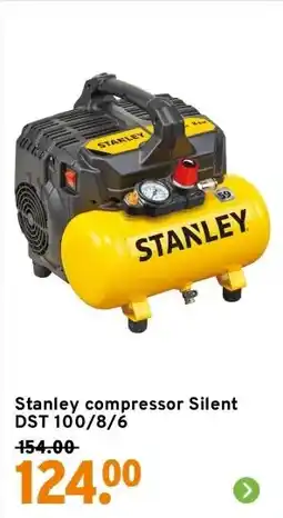 GAMMA Stanley compressor Silent DST 100/8/6 aanbieding