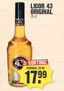 Super Dirck 3 LICOR 43 ORIGINAL 70 cl aanbieding