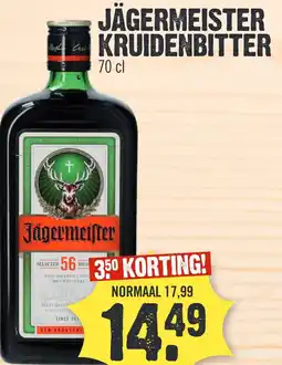 Super Dirck 3 JAGERMEISTER KRUIDENBITTER aanbieding