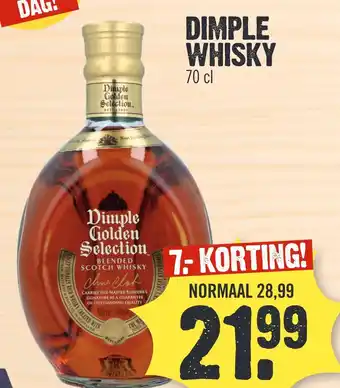 Super Dirck 3 DIMPLE WHISKY aanbieding