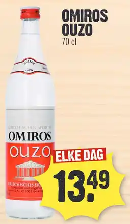Super Dirck 3 OMIROS OUZO aanbieding