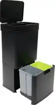 Bol.com 4cookz Smart Waste Black M - Afvalscheiding Prullenbak met Sensor 72 L aanbieding