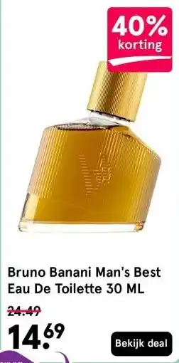 Etos Bruno Banani Man's Best Eau De Toilette 30 ML aanbieding