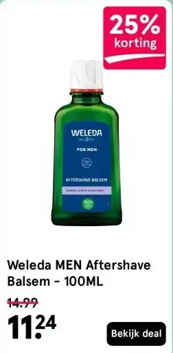 Etos Weleda MEN Aftershave Balsem - 100ML aanbieding