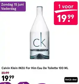 Etos Calvin Klein IN2U For Him Eau De Toilette 100 ML aanbieding
