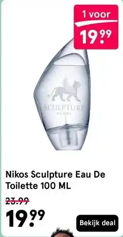 Etos Nikos Sculpture Eau De Toilette 100 ML aanbieding