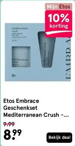 Etos Etos Embrace Geschenkset Mediterranean Crush - Handzeep - Handcreme aanbieding