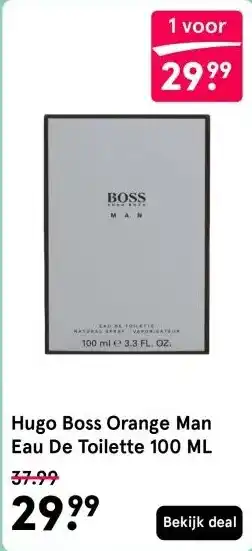 Etos Hugo Boss Orange Man Eau De Toilette 100 ML aanbieding