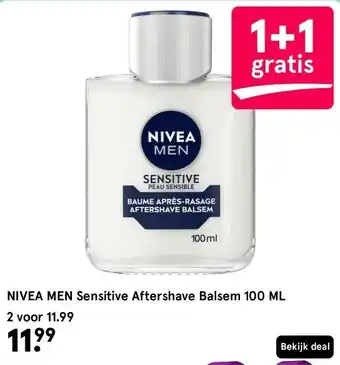 Etos NIVEA MEN Sensitive Aftershave Balsem 100 ML aanbieding