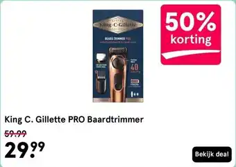 Etos King C. Gillette PRO Baardtrimmer aanbieding