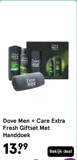 Etos Dove Men + Care Extra Fresh Giftset Met Handdoek aanbieding