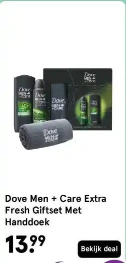 Etos Dove Men + Care Extra Fresh Giftset Met Handdoek aanbieding