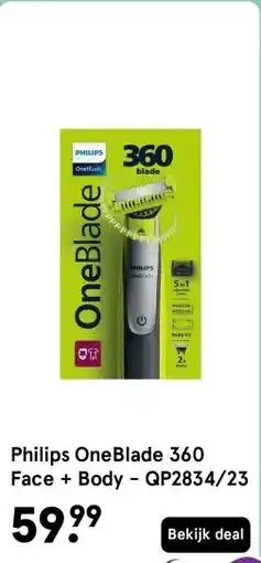 Etos Philips OneBlade 360 Face + Body - QP2834/23 aanbieding