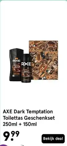 Etos AXE Dark Temptation Toilettas Geschenkset 250ml + 150ml aanbieding