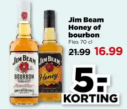 PLUS Jim Beam Honey of bourbon aanbieding