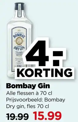 PLUS Bombay Gin aanbieding