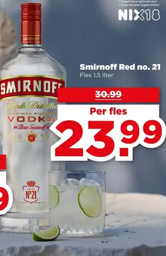 PLUS Smirnoff Red no. 21 aanbieding