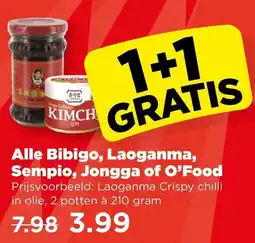 PLUS Alle Bibigo, Laoganma, Sempio, Jongga of O'Food aanbieding