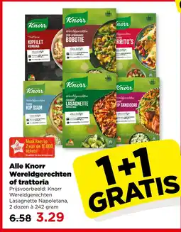PLUS Alle Knorr Wereldgerechten of trattoria aanbieding