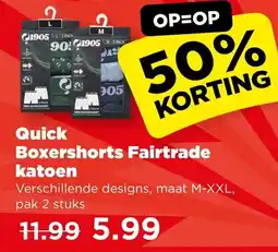 PLUS Quick Boxershorts Fairtrade aanbieding