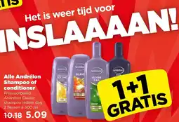PLUS Alle Andrélon Shampoo of conditioner aanbieding