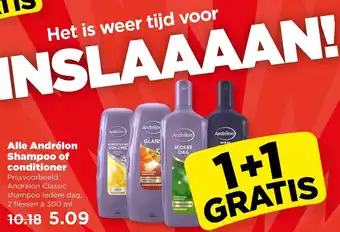 PLUS Alle Andrélon Shampoo of conditioner aanbieding