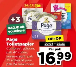 PLUS Page Toiletpapier aanbieding