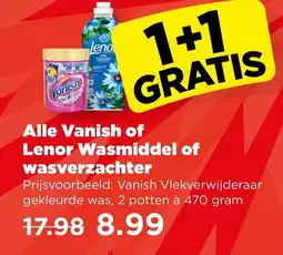 PLUS Lenor Wasmiddel of wasverzachter aanbieding