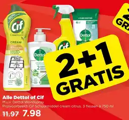PLUS Alle Dettol of Cif aanbieding