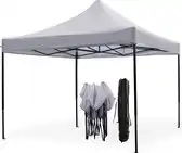 Praxis LifeGoods Partytent - Opvouwbaar - 3x3 m - Easy Up - Waterdicht - Donkergrijs aanbieding