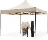 Praxis LifeGoods Partytent - Opvouwbaar - 3x3 m - Easy Up - Waterdicht - Beige aanbieding