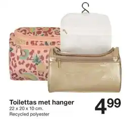 Zeeman Toilettas met hanger aanbieding