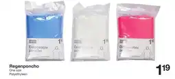 Zeeman Regenponcho aanbieding