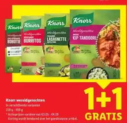 Lidl Knorr wereldgerechten aanbieding