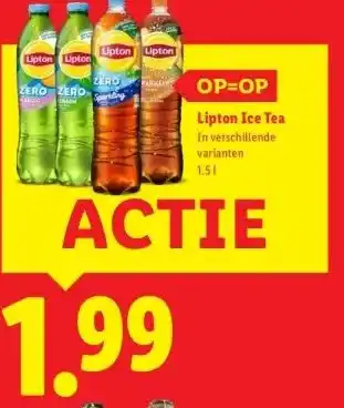Lidl Lipton Ice Tea aanbieding