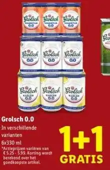 Lidl Grolsch 0.0 aanbieding