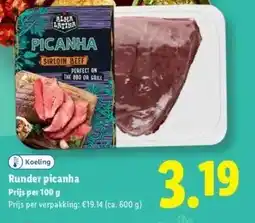 Lidl Runder picanha Prijs per 100 g aanbieding