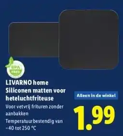 Lidl Siliconen matten voor heteluchtfriteuse aanbieding
