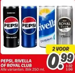 Dekamarkt PEPSI, RIVELLA OF ROYAL CLUB aanbieding