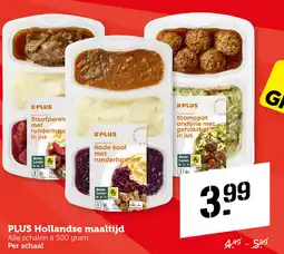 Coop PLUS Hollandse maaltijd aanbieding