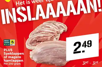 Coop PLUS Speklappen of magere hamlappen aanbieding