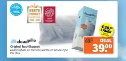 Albert Heijn cloudpillo Original hoofdkussen aanbieding