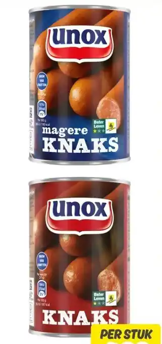 Dekamarkt UNOX KNAKS aanbieding