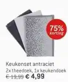 Dekamarkt Keukenset antraciet aanbieding