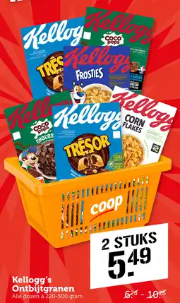 Coop Kellogg's Ontbijtgranen aanbieding