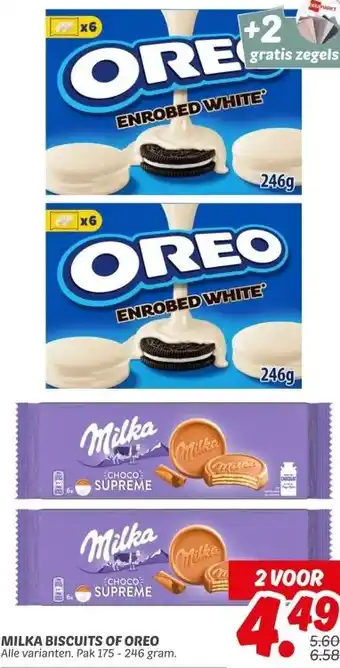 Dekamarkt MILKA BISCUITS OF OREO aanbieding