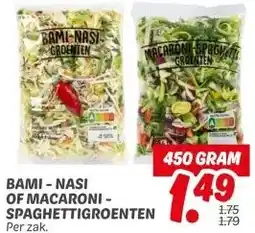 Dekamarkt BAMI - NASI OF MACARONI - SPAGHETTIGROENTEN aanbieding