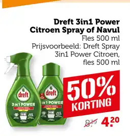 Coop Dreft 3in1 Power Citroen Spray of Navul aanbieding
