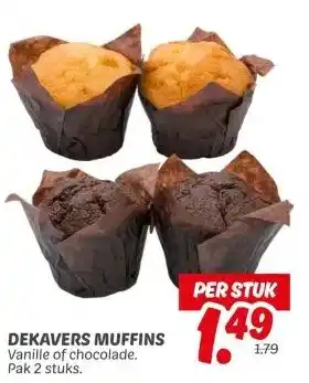 Dekamarkt DEKAVERS MUFFINS aanbieding