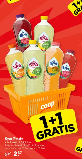 Coop Spa Fruit aanbieding
